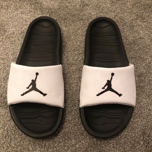 Nike Jordan Break Slides White/Black (Size 10)